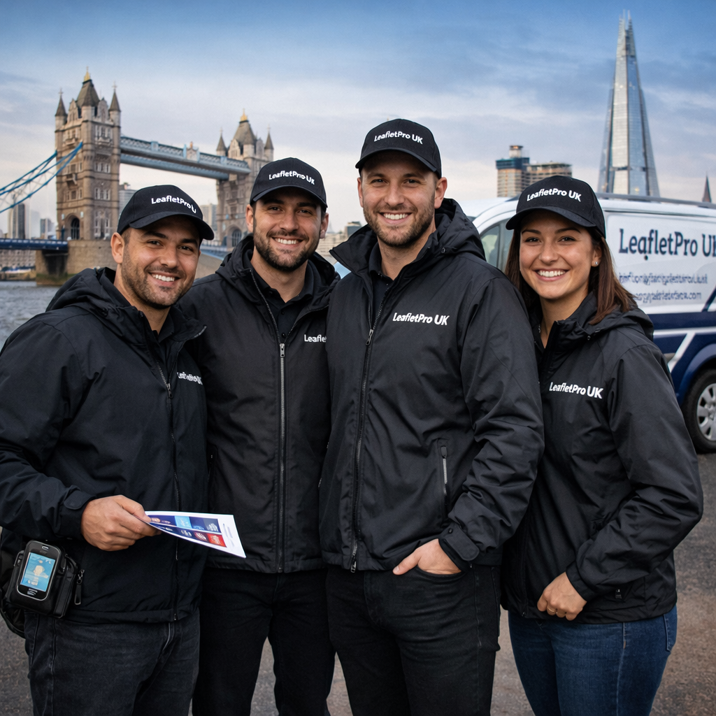 LeafletPro UK distribution team in London