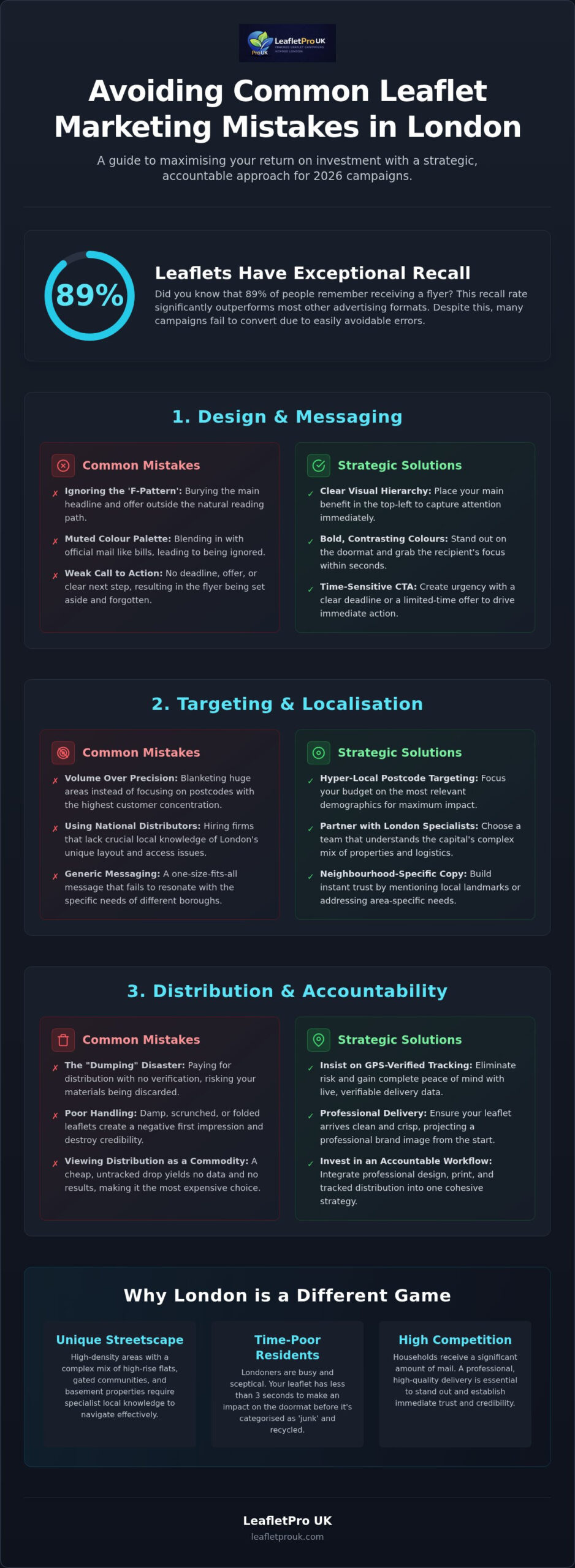 Common Leaflet Marketing Mistakes in London: A 2026 Strategy Guide